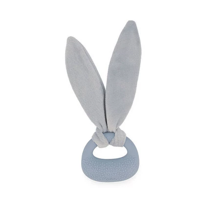 Kaloo Zestaw prezentowy 3 w 1 Królik (komforter + gryzak + buciki) niebieski Lapinoo