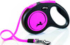 FLEXI NEW NEON Smycz taśmowa M / 5m różowa