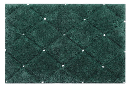 DYWANIK ŁAZIENKOWY CHIC (2) 60 X 90 CM CIEMNOZIELONY