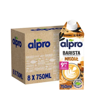 Zestaw 8x Alpro Napój Migdałowy Barista 750ml