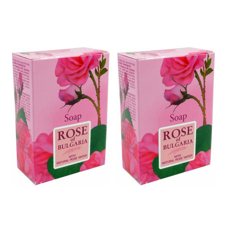 Zestaw: 2x Biofresh − Rose Of Bulgaria, mydło w kostce − 100 g
