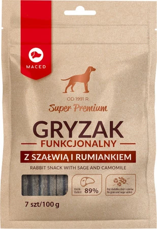 Maced Gryzak Funkcjonalny Z Szałwią I Rumiankiem - przysmak dla psa - 100g