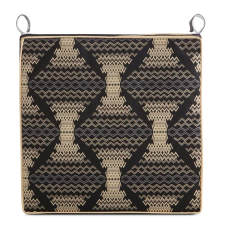 Poduszka na krzesło szerokość: 42 cm, długość: 42 cm, kolor: czarny