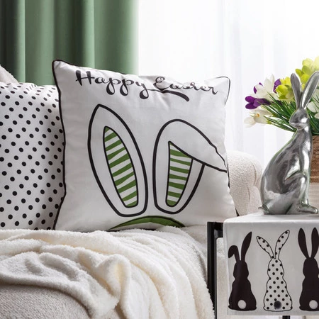 Poszewka Wiosna 45 x 45 cm, Biały