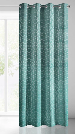 ZASŁONA GOTOWA MANDI 135 X 250 CM TURKUSOWY