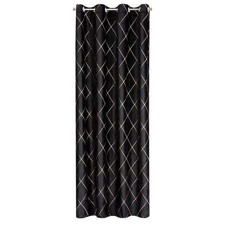 ZASŁONA DEKORACYJNA PIERRE CARDIN MARGO 140 X 250 CM CZARNY