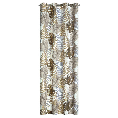 ZASŁONA GOTOWA D91 KORFU 140 X 250 CM BRĄZOWY