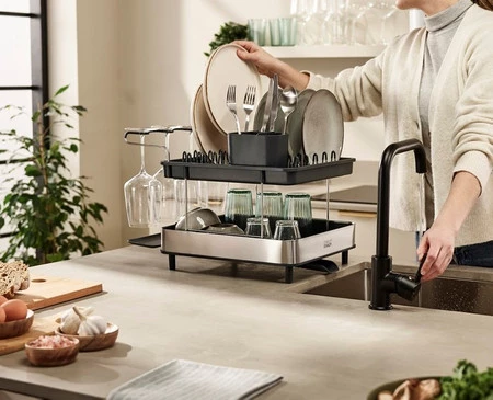 JJ-Suszarka piętrowa do naczyń Excel™ stal czarna