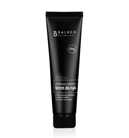 Balneokosmetyki - Energizujący odżywczy krem do rąk Men's Care, 100ml