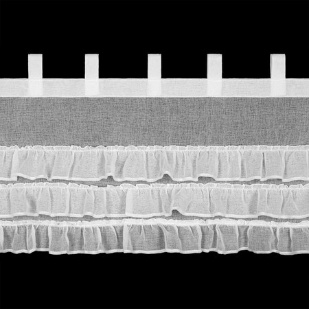 FIRANA GOTOWA LILIAN 1 NA SZELKACH 150 X 45 CM BIAŁY