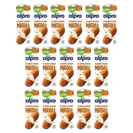 Zestaw 16x Alpro Napój Migdałowy 1l