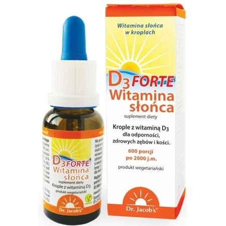 Dr Jacob'S Witamina D3 Forte Witamina Słońca 20 ml