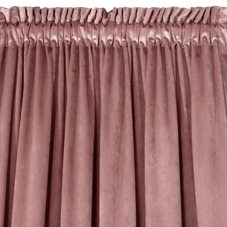 ZASŁONA GOTOWA D91 ROSA NA TAŚMIE 140 X 270 CM CIEMNORÓŻOWY