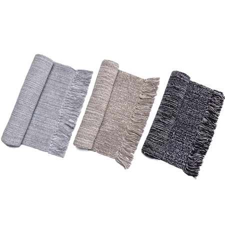 DYWANIK ŁAZIENKOWY LANA 50 X 70 CM CZARNY