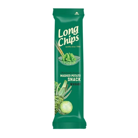 Long Chips − Chipsy ziemniaczane o smaku wasabi − 75 g