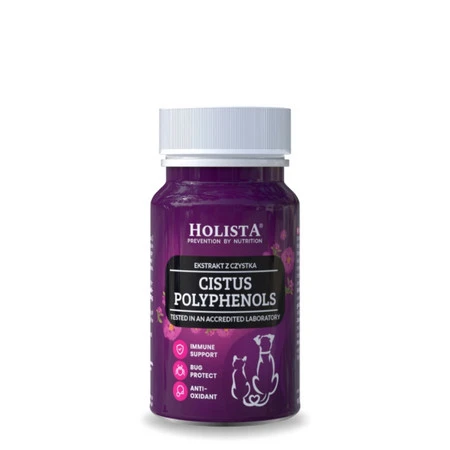 Holista Cistus Polyphenols Czystek - Suplement dla psa i kota - 90 tabl.