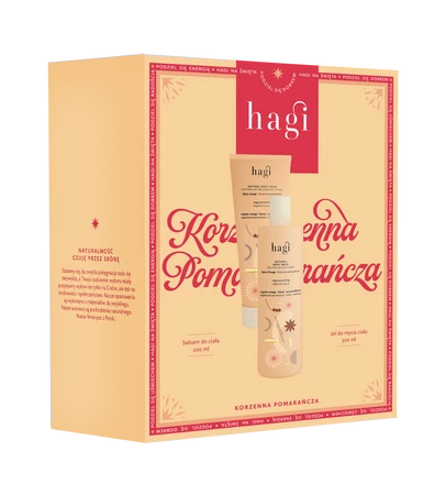 Hagi - Xmas Zestaw Korzennna Pomarańcza Balsam do ciała 200ml+Żel do mycia ciała 300ml