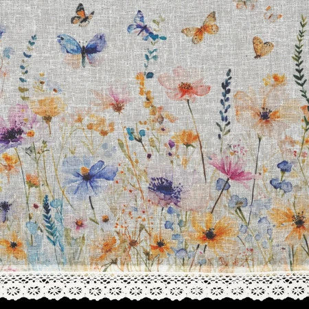 Firana gotowa Rozalie na Taśmie 150 x 30 cm, Biały