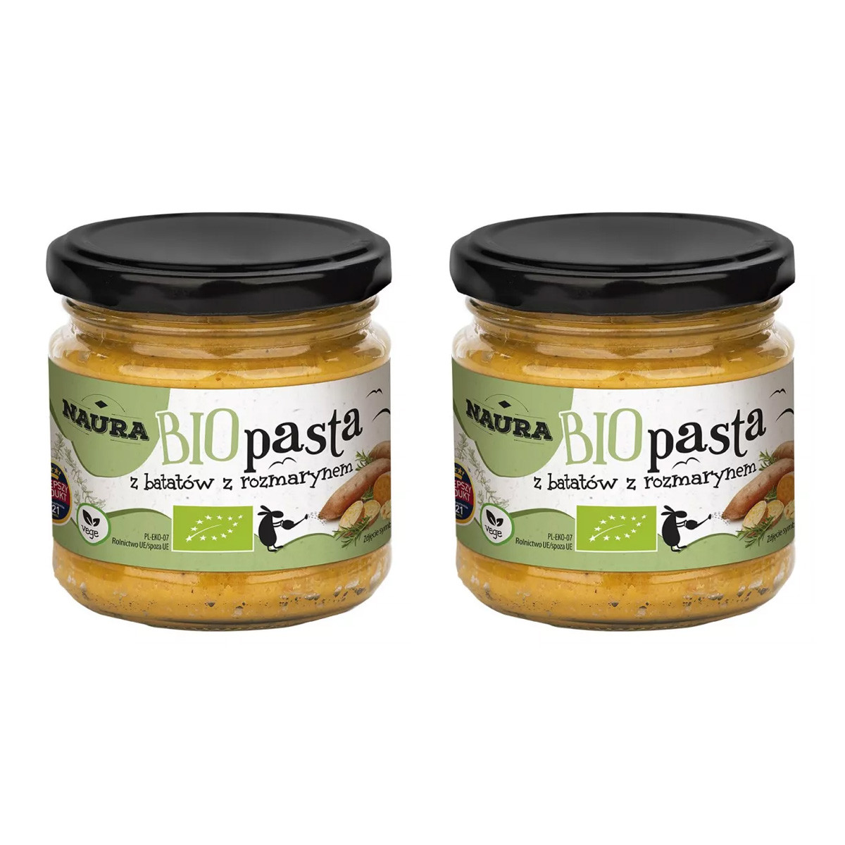 Zestaw 2x Pasta z batatów z rozmarynem BIO 190 g - Nabea.pl