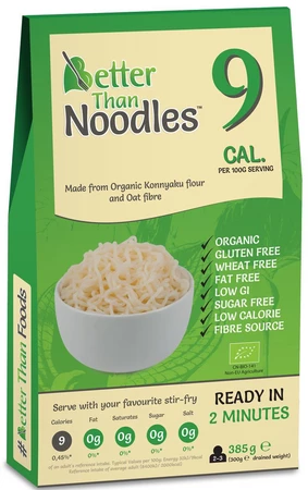 Zestaw 3x Better Than Foods - Bezglutenowy makaron konjac typu noodle BIO - 385g