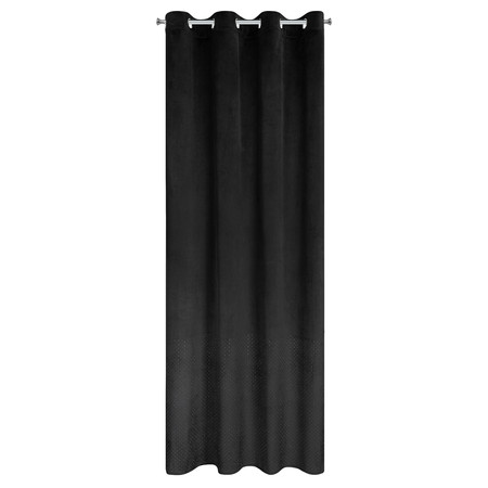 ZASŁONA GOTOWA ARIADNA 140 X 250 CM CZARNY