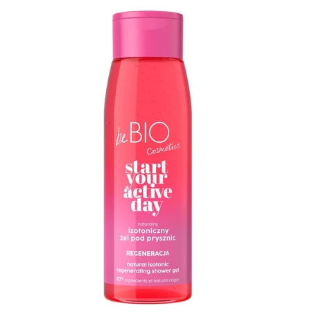 beBIO Start Your Active Day Naturalny Izotoniczny żel pod prysznic Regeneracja 400ml