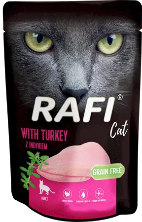 DOLINA NOTECI RAFI Cat Adult Indyk bez zbóż 100g