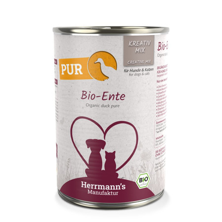 HERRMANN'S MANUFAKTUR Kreativ Mix Bio Ente - 100% kaczka ekologiczna (400g)
