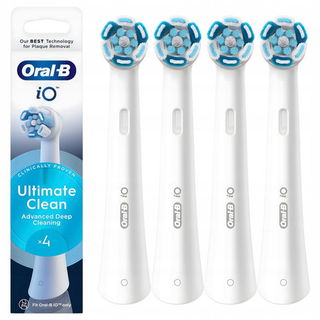 ORAL-B BRAUN KOŃCÓWKI RBCW-4 iO ULTIMATE CLEANWHITE 4szt.