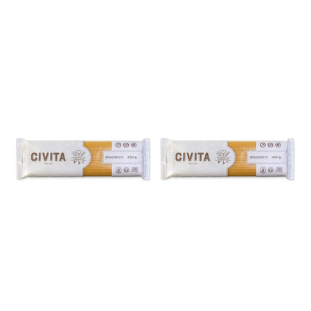Zestaw: 2x MAKARON (KUKURYDZIANY) SPAGHETTI BEZGLUTENOWY 450 g - CIVITA
