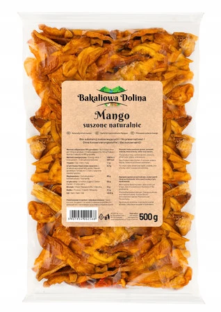 Bakaliowa Dolina Mango suszone bez cukru 500g