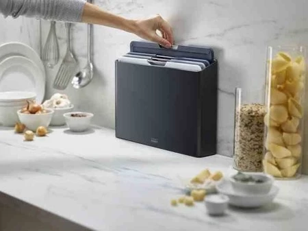 JJ - Zestaw 4 desek do krojenia L Folio™, grafitow