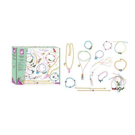 Janod Zestaw kreatywny do tworzenia biżuterii z kamieniami przynoszącymi szczęście 8+