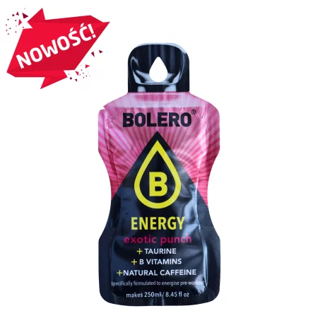 Bolero Energy Tropikalne Owoce 7g napój w proszku ze stewią