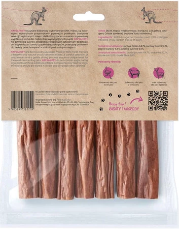 Happy Snacky NAPSANOSY Kabanosy z Kangura 7szt.