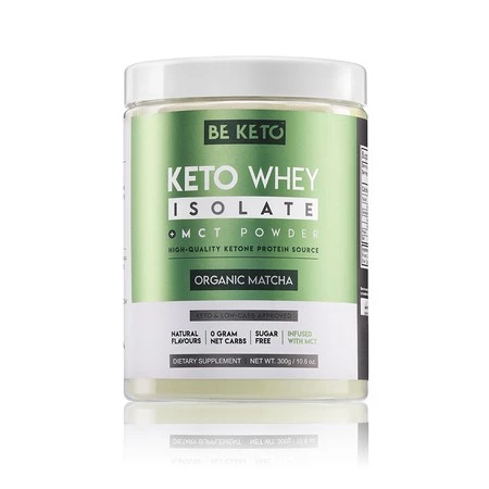 Keto Izolat Białka z olejem MCT Organiczna Matcha