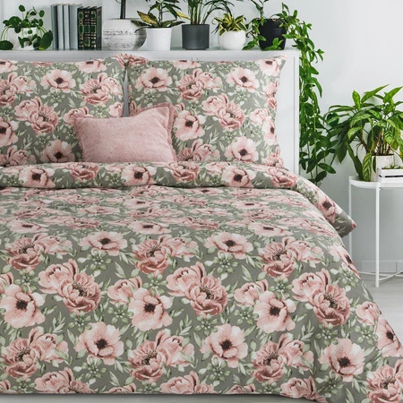 Komplet Pościeli Satynowej Spring 53 220 x 200 cm, Różowy