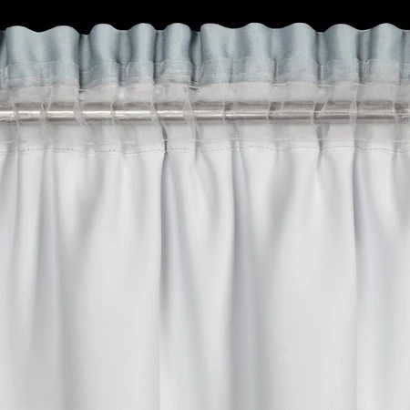 ZASŁONA GOTOWA NILA NA TAŚMIE 140 X 270 CM SREBRNY