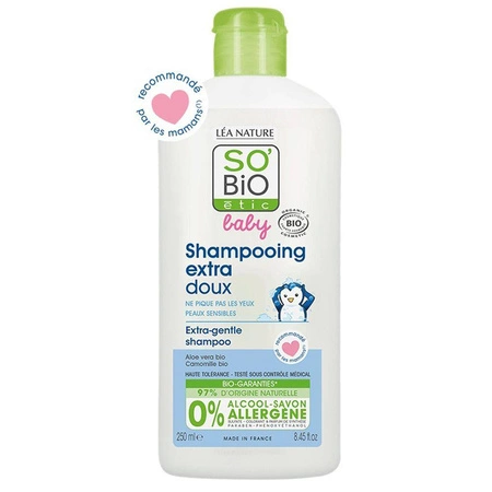 SO BIO Baby, Ultra delikatny szampon micelarny dla niemowląt i dzieci, 250 ml