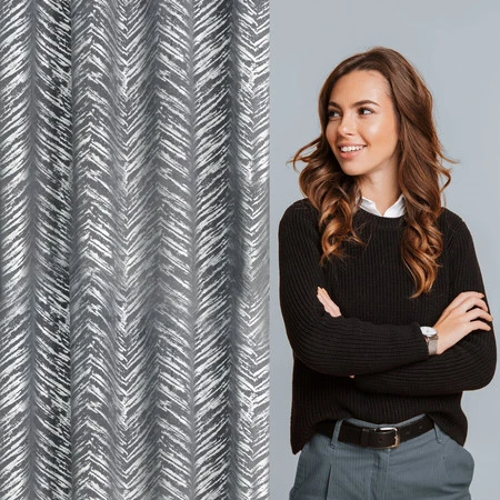 ZASŁONA GOTOWA SARA 140 X 250 CM STALOWY