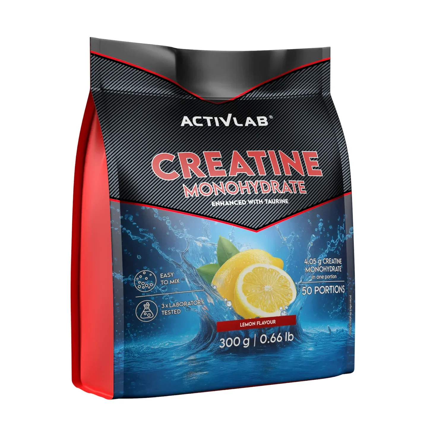 ActivLab Creatine Monohydrate Kreatyna monohydrat 300 g cytryna - Nabea.pl
