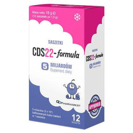 Pharmabest CDS22-formula 5 mld o smaku borówkowym 12 saszetek