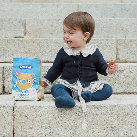 Smileat, BIO Herbatniki z orkiszu, jabłkowe 10m+, 220g