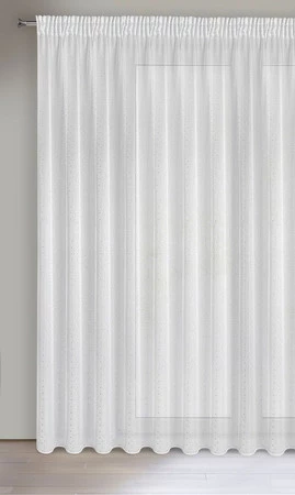 FIRANA GOTOWA SIBEL NA TAŚMIE 400 X 250 CM BIAŁY