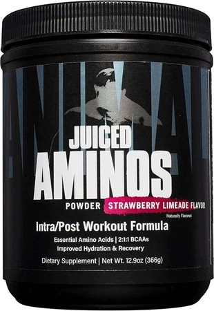 Universal Nutrition Animal Juiced Aminos Aminokwasy 366 g smak truskawka - lemoniada
