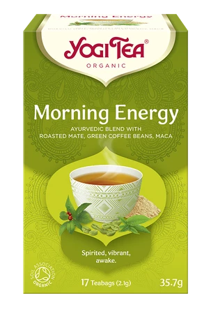 HERBATKA PORANNA ENERGIA (MORNING ENERGY) BIO (17 x 2,1 g) 35,7 g - YOGI TEA