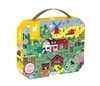 Janod Puzzle obserwacyjne w walizce Farma 24 elementy 3+ Made in France