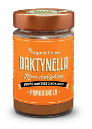 KREM KOKOSOWO - DAKTYLOWY POMARAŃCZA BEZGLUTENOWY BIO 190 g - ORGANIC HOUSE (DAKTYNELLA)