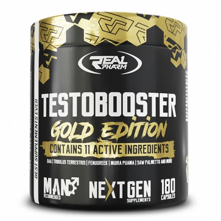 REAL PHARM TESTOBOOSTER GOLD EDITION booster testosteronu 180 kaps.