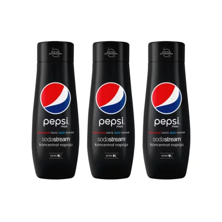 Zestaw: 3x SodaStream Syrop koncentrat PEPSI MAX 440 ml